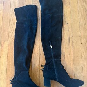 TORY BURCH | Laila Black Over-the-Knee Women's Boots 6.5